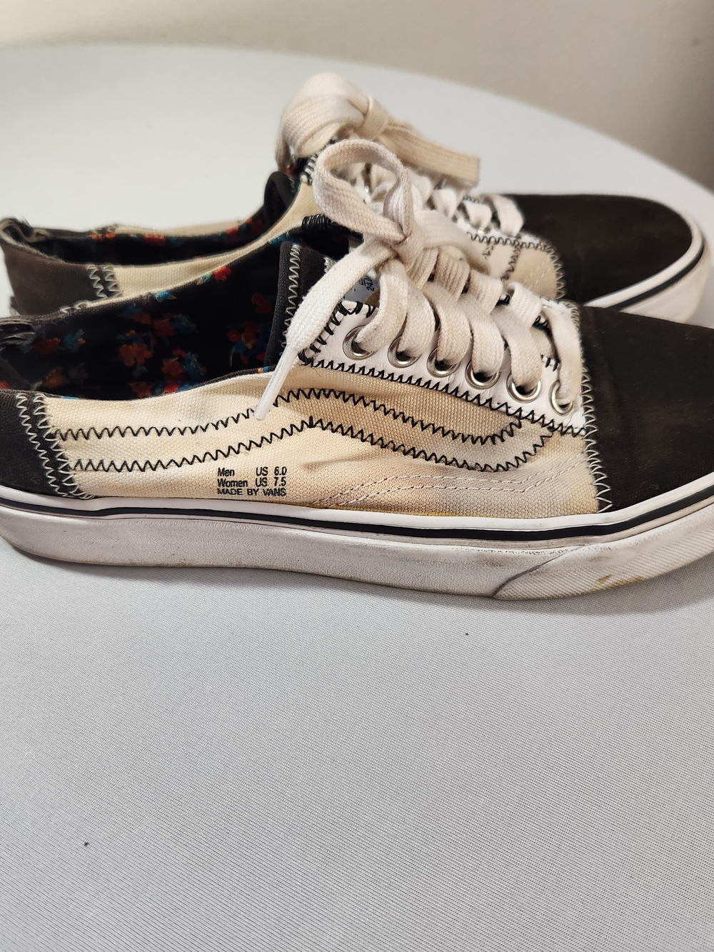 ⭐️Vans Old Skool "Outside In" Deconstructed Sneakers Casual Streetwear Size 7.5 - Picture 2 of 16